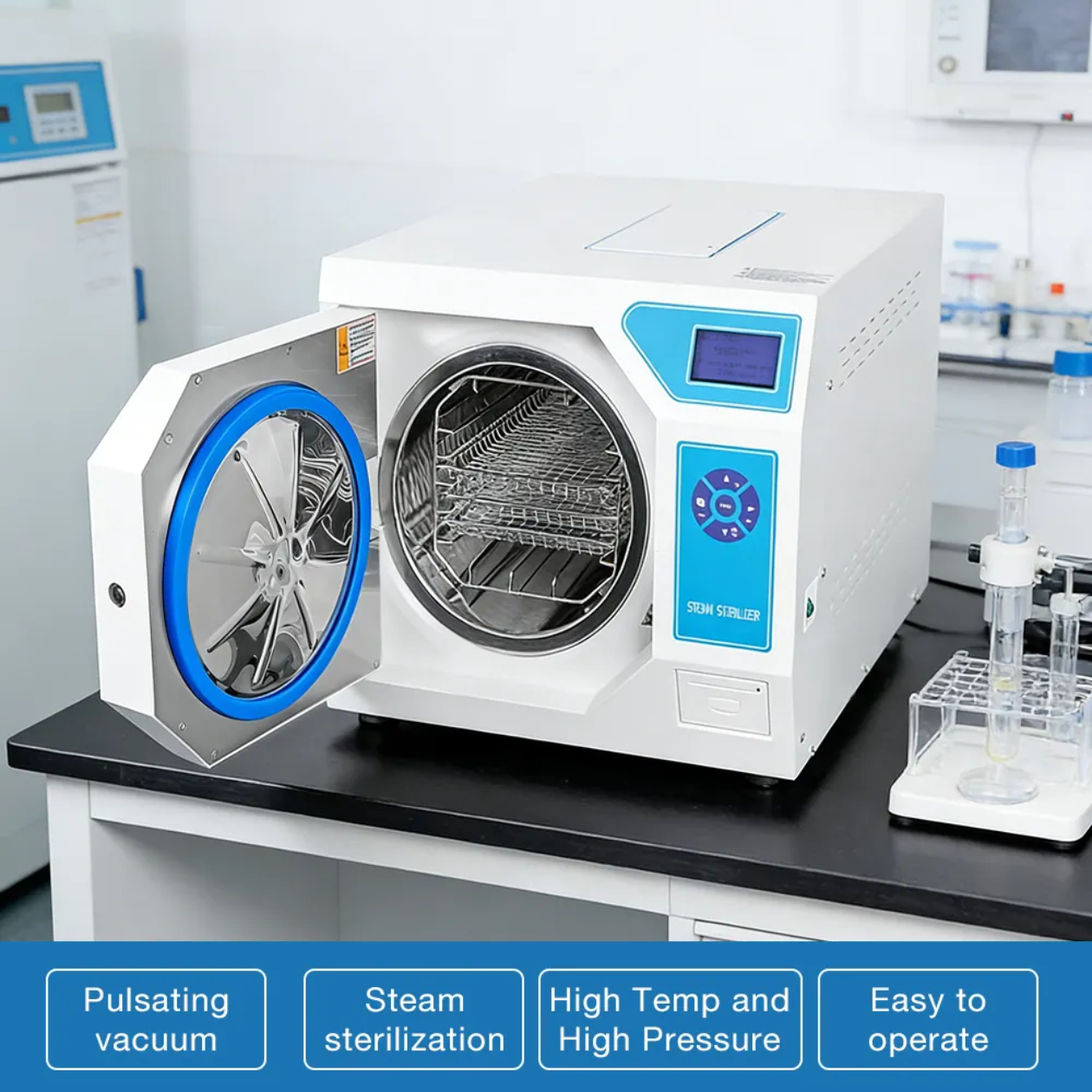 Desktop Pulsed Vacuum Autoclave Steam Sterilizer | Dental Instrument Sterilization Machine - 图片 4